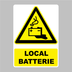 Sticker Panneau local batterie