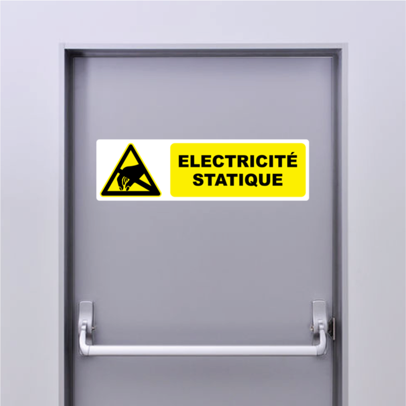 Autocollant Pictogramme électricité statique