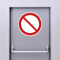 Autocollant Panneau interdiction générale - ISO7010 - P001