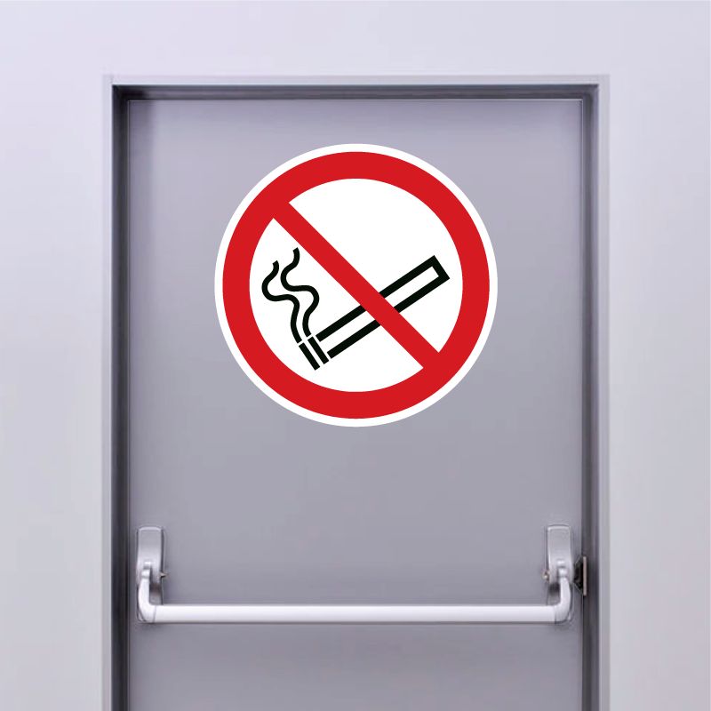 Autocollant Panneau interdiction de fumer - ISO7010 - P002