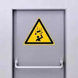 Autocollant Panneau danger chute d'objets - ISO7010 - W035