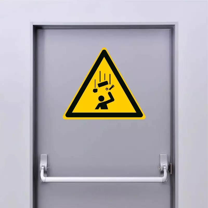 Autocollant Panneau danger chute d'objets - ISO7010 - W035
