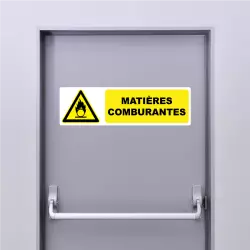 Sticker Panneau Matières comburantes