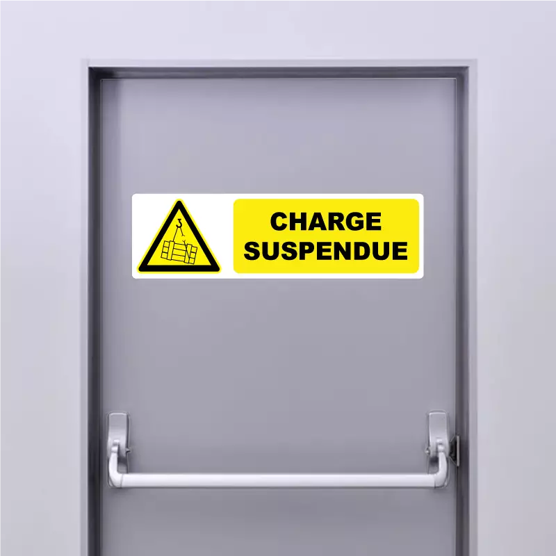 Autocollant Panneau Charge Suspendue Autocollant Panneau Charge Suspendue