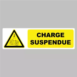 Autocollant Panneau Charge Suspendue