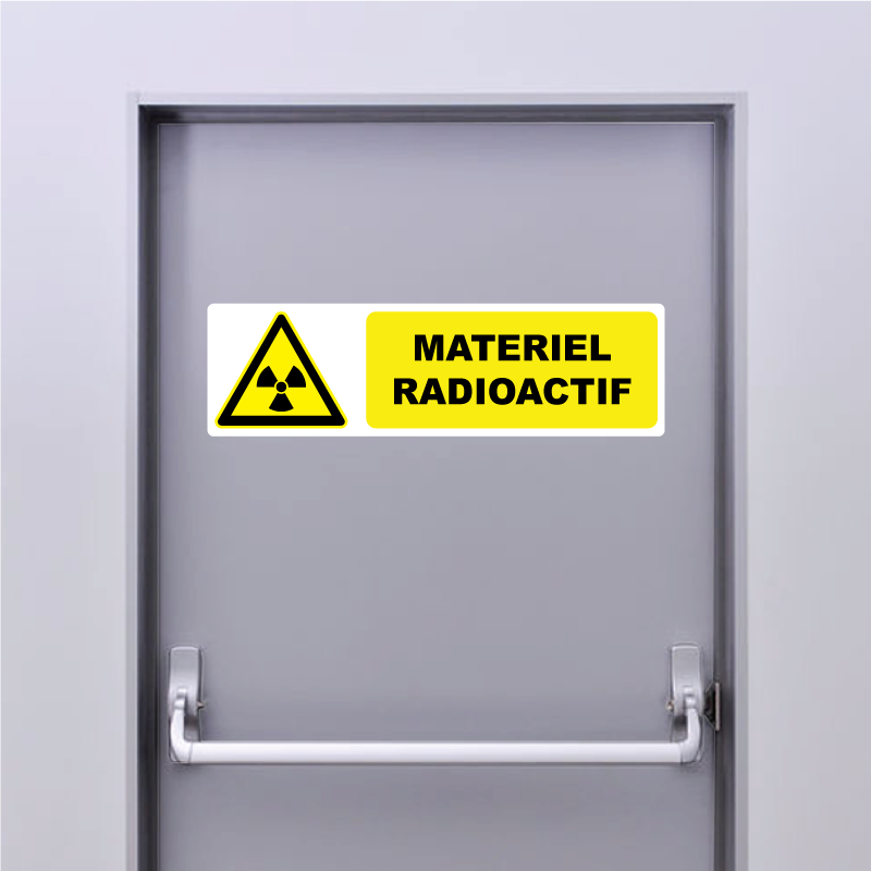 Sticker Pictogramme Danger Matériel Radioactif