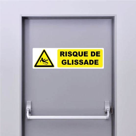 Autocollant Pictogramme Risque De Glissade Zone Signaletique autocollant-pictogramme-risque-de-glissade-zone-signaletique
