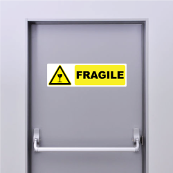 Sticker Panneau Fragile