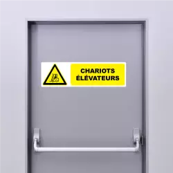 Sticker Panneau Chariots élévateurs