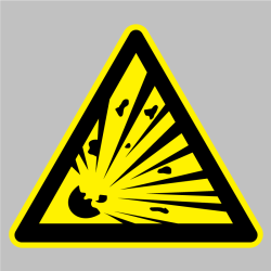 Sticker Danger Matières explosives