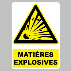 Sticker Pictogramme Matières explosives