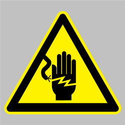 Sticker  Danger Risque De Choc Électrique