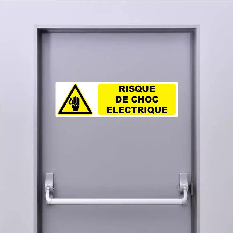 Sticker Pictogramme Risque De Choc Electrique Sticker Pictogramme Risque De Choc Electrique