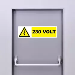 Sticker Pictogramme Danger Electrique 230 Volt