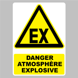 Autocollant Danger Atmosphère explosive