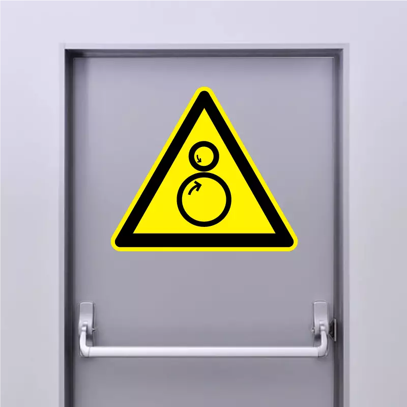 Sticker Danger Rouleaux contrarotatifs Sticker Danger Rouleaux contrarotatifs