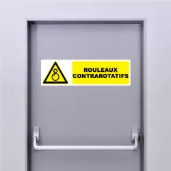 Sticker Panneau Rouleaux contrarotatifs