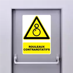 Sticker Pictogramme Rouleaux contrarotatifs