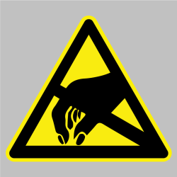Autocollant Danger électrostatique
