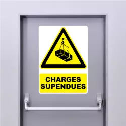 Sticker Panneau charges suspendues