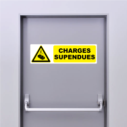 Sticker Pictogramme charges suspendues