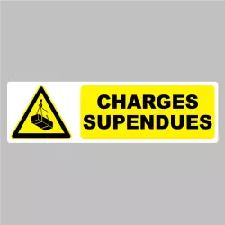 Autocollant Pictogramme charges suspendues