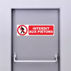 Sticker Pictogramme Interdit aux piétons