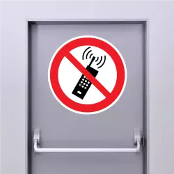 Sticker téléphones portables interdits