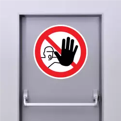 Sticker Interdit aux personnes non autorisées