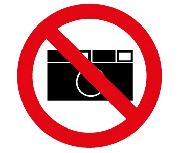 Adhésif Photos interdite