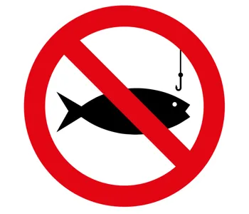 Adhésif Pêche interdite