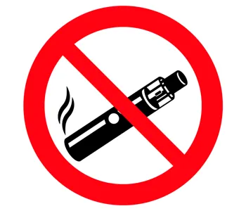 Adhésif Cigarette électronique interdite