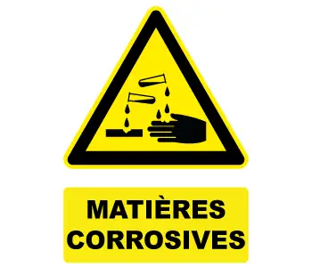 Adhésif Pictogramme Matières Corrosives