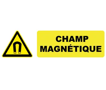 Adhésif Panneau Champ Magnétique