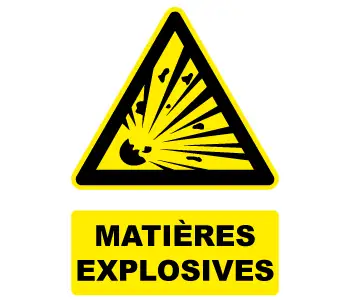 Adhésif Pictogramme Matières explosives