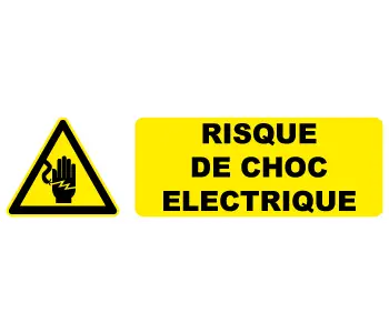 Adhésif Pictogramme Risque De Choc Electrique
