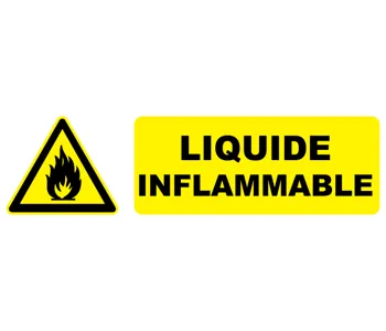 Adhésif Pictogramme danger liquide inflammable