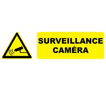 Adhésif Pictogramme surveillance caméra