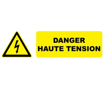 Adhésif Pictogramme danger haute tension