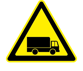 Adhésif Danger camions