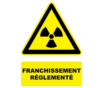 Adhésif Panneau franchissement réglementé