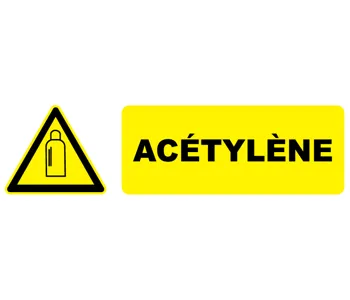 Adhésif Pictogramme danger acétylène