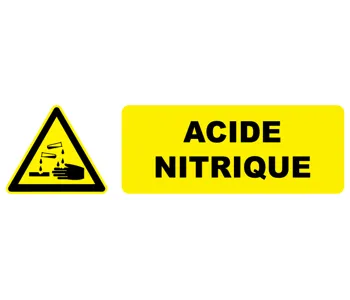 Adhésif Pictogramme danger acide nitrique