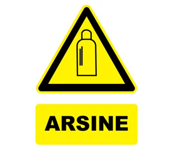 Adhésif Panneau danger arsine