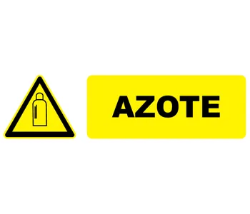 Adhésif Pictogramme danger azote