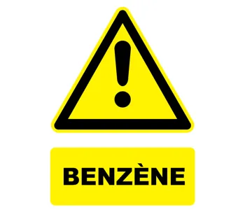 Adhésif Panneau danger benzène