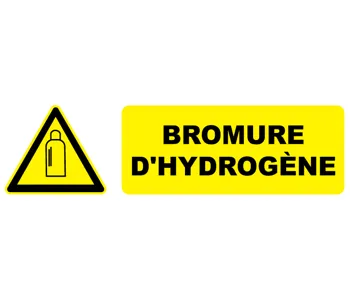 Adhésif Pictogramme danger bromure d'hydrogène