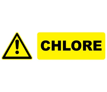 Adhésif Pictogramme danger chlore