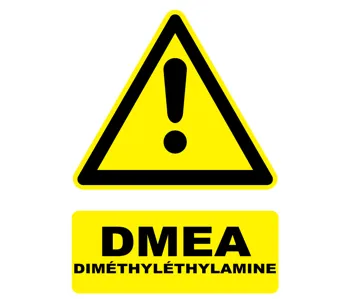 Adhésif Panneau danger diméthyléthylamine DMEA