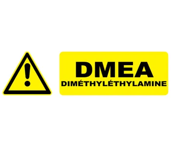 Adhésif Pictogramme danger diméthyléthylamine DMEA